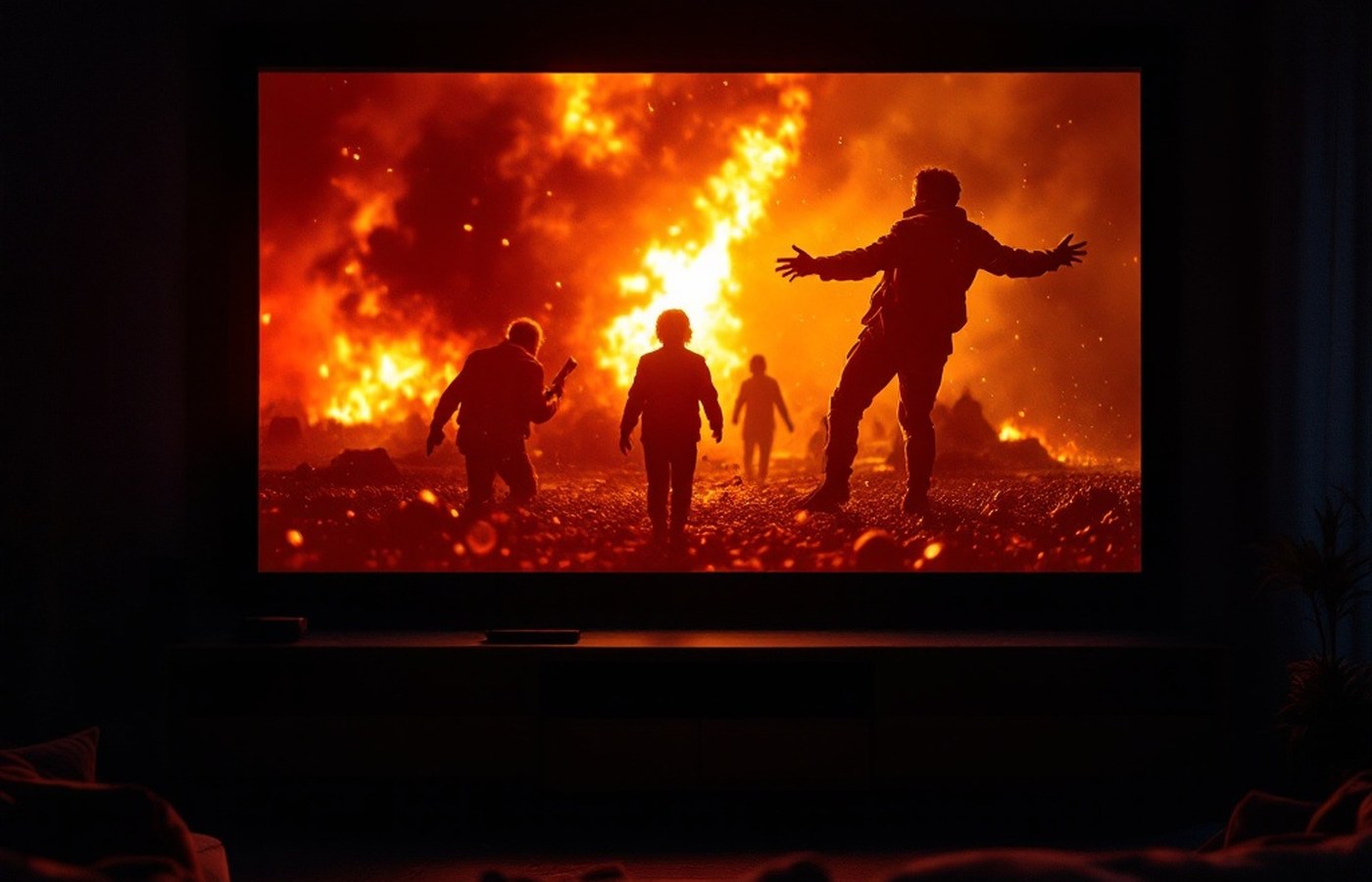A paused trailer glowing on a home screen